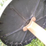 Round bistro table foot cast iron art deco