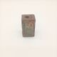 Vintage Ceramic Square Flower Vase Grès Pique Fleurs Scarified France 60