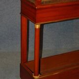 Important empire style planter in mahogany and bronze (202 x 99 cm)