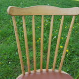 Trio of bistro chairs Baumann vintage 60s
