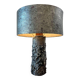 Vintage brutalist metal table lamp / floor lamp