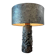 Vintage brutalist metal table lamp / floor lamp
