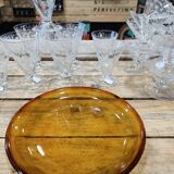 Lot 2 assiettes vintage ambrées