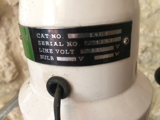 Medical lamp "Focus Control" by Apollo 60s