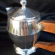 Coffee service, art tea in art deco silver metal