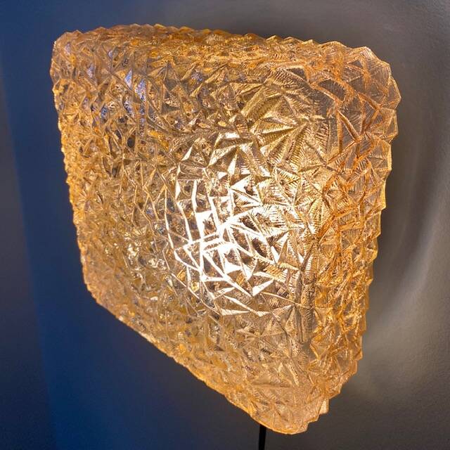 Eickler amber glass ceiling light