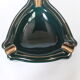 Salins green and gold earthenware ashtray