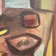 Original Swedish Oil on Canvas – "Breakfast" by Bengt Delefors – Signed "B. Delefors" – Vintage & Framed – 49 × 40 cm (19.3" × 15.7")