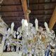 Lustre pampilles gaine de verre 12 ampoules