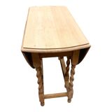 Small Gateleg table in varnished oak