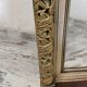 Large antique wooden mirror