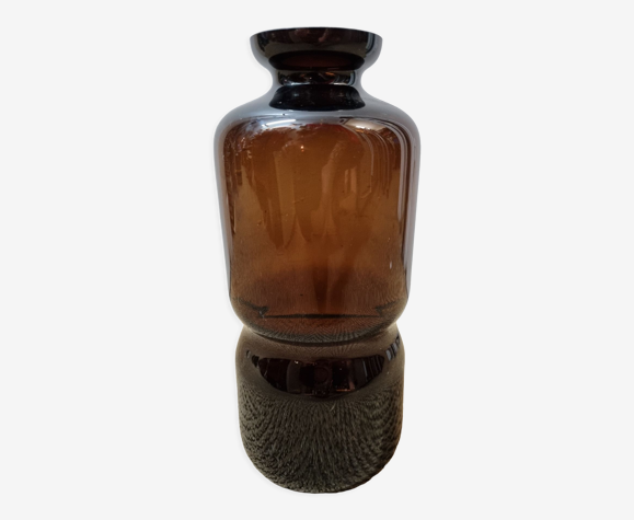 Vase en verre fumé de 1970