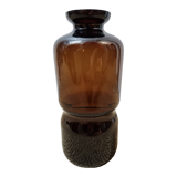 Smoked glass vase from 1970