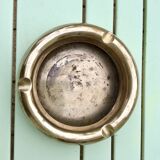 Vintage brass round ashtray