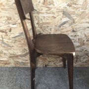 Série de 6 chaises bistrot scandinave bois vintage