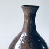 Enamelled sandstone vase