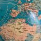 Vintage globe 1979 terrestrial Taride twisted metal 35 cm