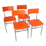 A set of 4 chairs in 1980s Modern style