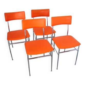 A set of 4 chairs in 1980s Modern style