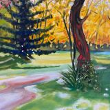 Park view signed Planchon from 1987