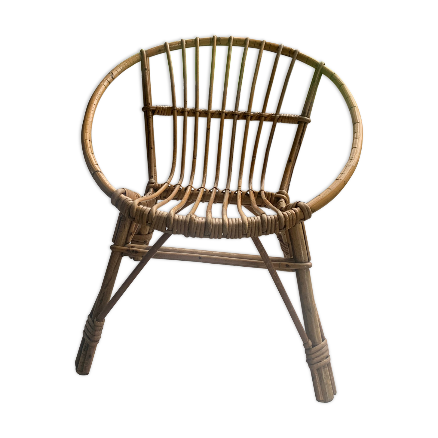 Rattan armchair