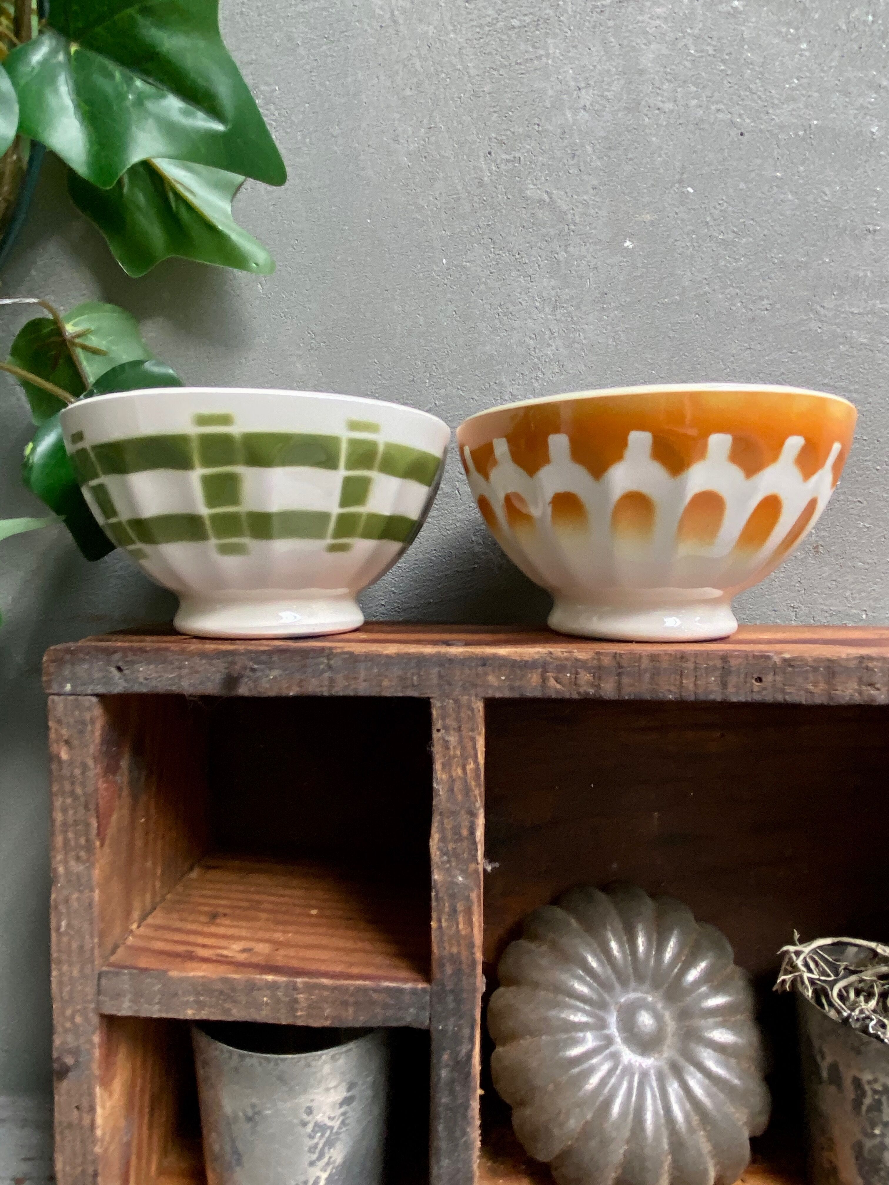Pair of old bowls