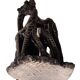Sculpture africaine en pierre de 3 Girafes