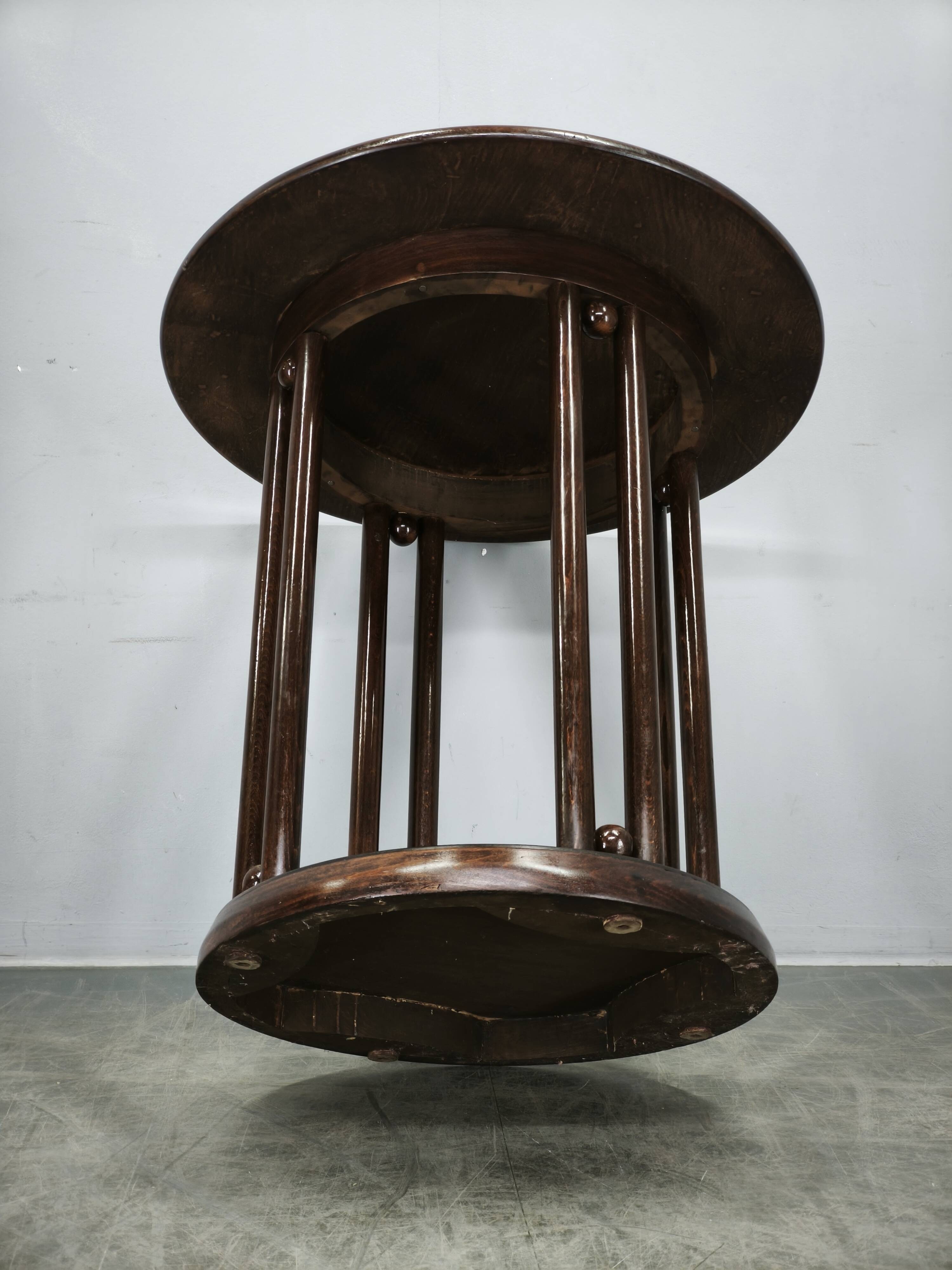 Fledermaus Vienna Secession Table Attributed to Kohn or Thonet, circa 1900