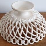 Braided ceramic basket, handmade Pichon Uzès