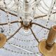 Bronze 8-Light Chandelier with Crystal Pendants