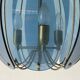 Blue glass ceiling light with exclusive Italian design by VECA, 1960s, Italy.