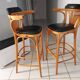 Pair of vintage bistrot bar stools
