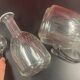 Carafe and water pot crystal cut 20th decanter, guest room decor