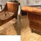 Set of 19th Century Italian Empire Flamed Walnut Sleigh Beds or Daybeds