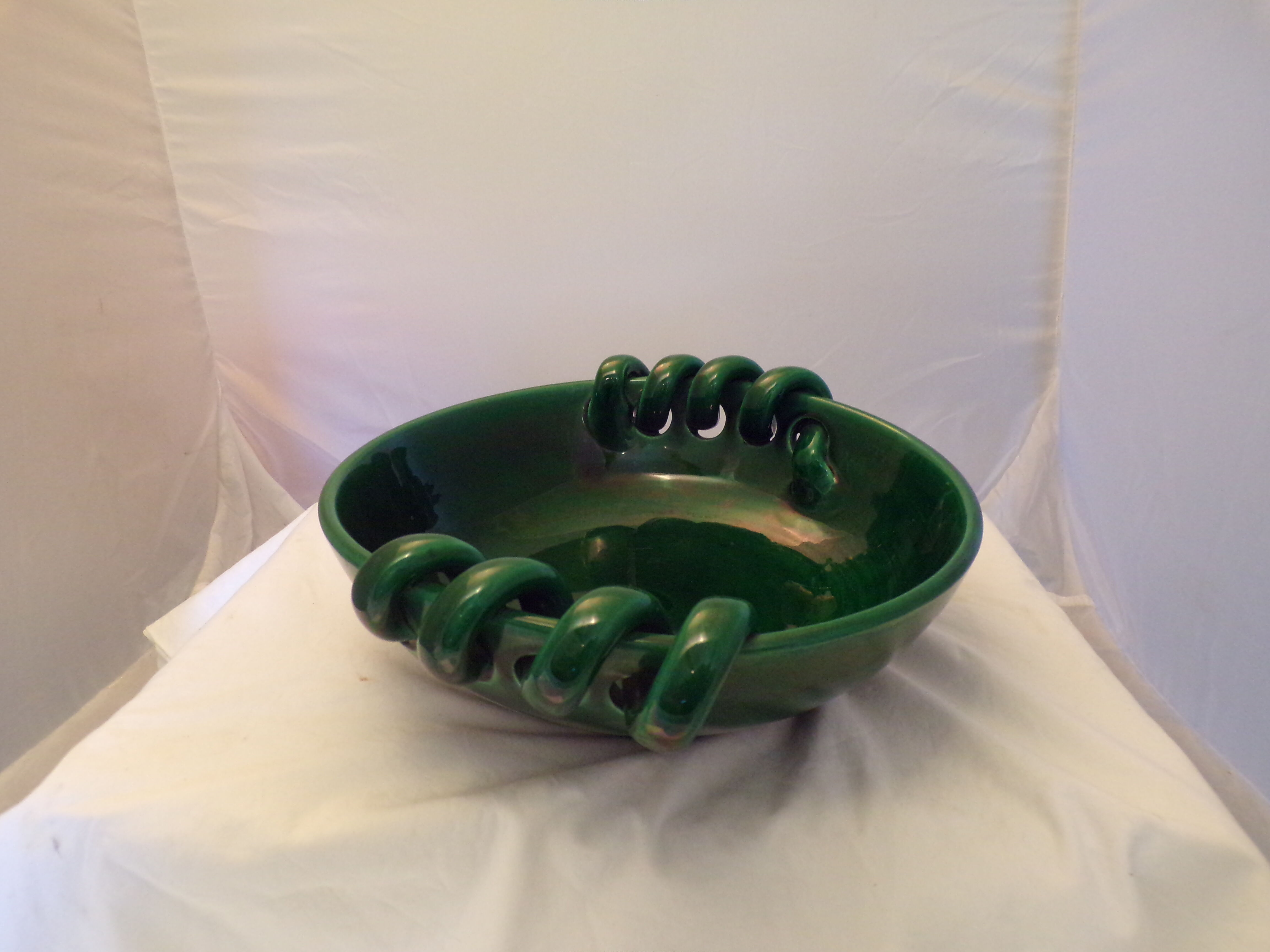 Vallauris fruit cup signed Lunetta