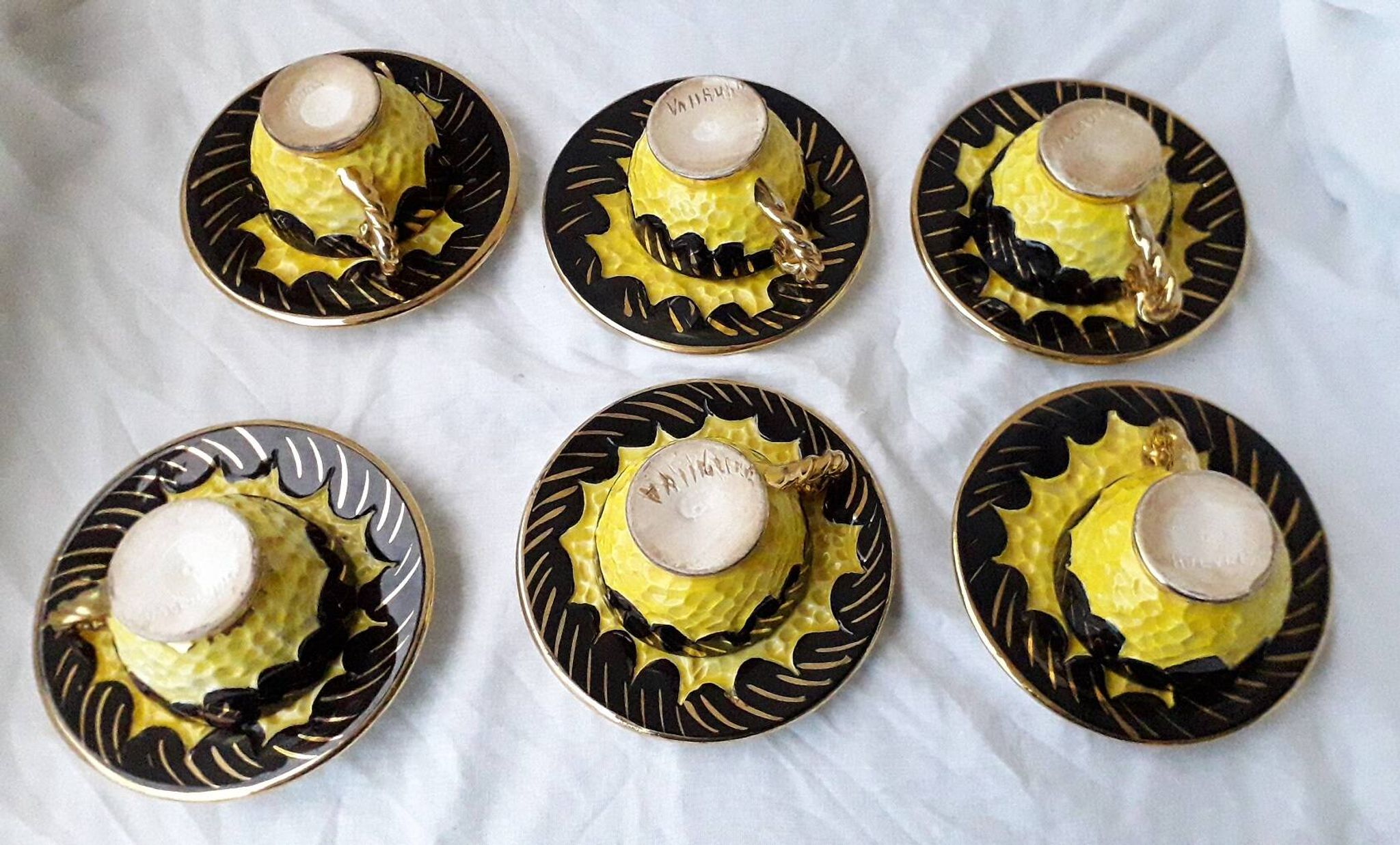 Bicoloured coffee cups Vallauris