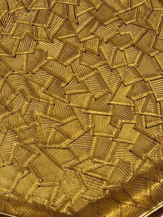 Smoked glass Art Deco tray