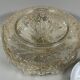 1960s 1970s Ceiling Lamp Flush Mount in Glass & Metal Space Age Design