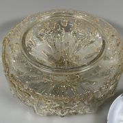 1960s 1970s Ceiling Lamp  Flush Mount in Glass & Metal Space Age Design