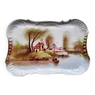 Plateau, plat en porcelaine de Limoges