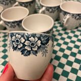 Set of 8 Marie-Louise Nord Hamage Moulin des Loup coffee cups