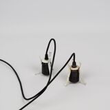 Pair of 2 Danish vintage lamps PT by Michael Bang for Holmegaard, 1970s