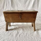 Rustic solid wood footrest