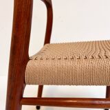 Refurbished set of 4 Model 75 chairs by Niels Møller, 1960s