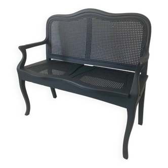 Banquette cannage ancienne