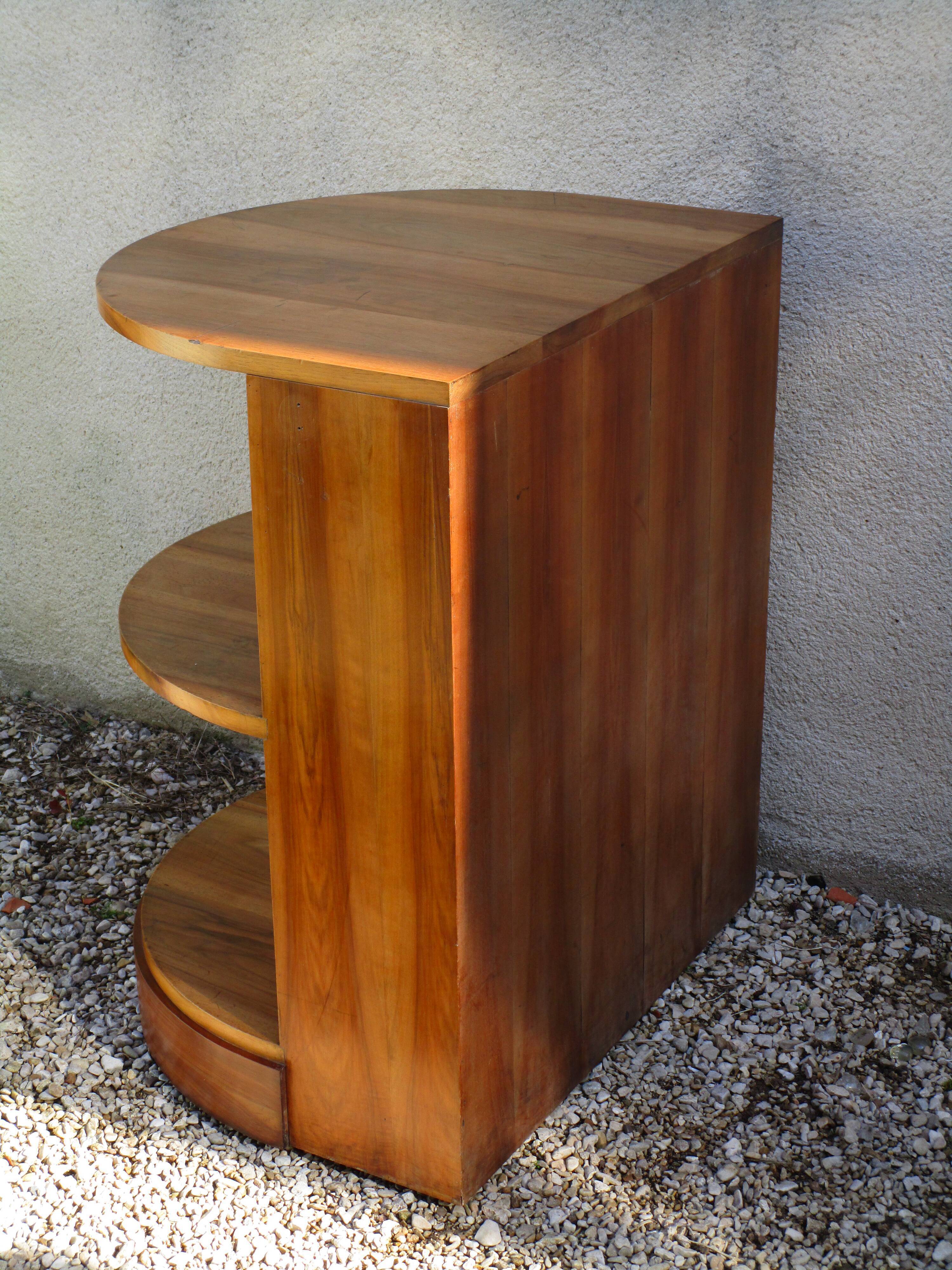 Art deco shelf walnut