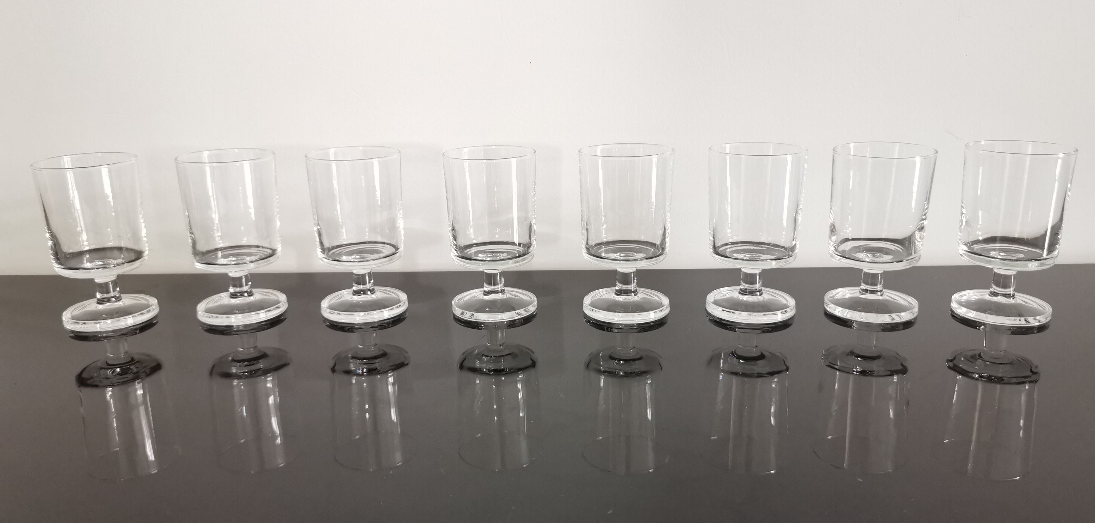 Set of 8 glasses of white wine Cavalier Luminarc transparent vintage