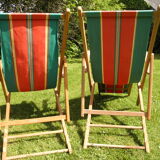 Transat and chair vintage 1960