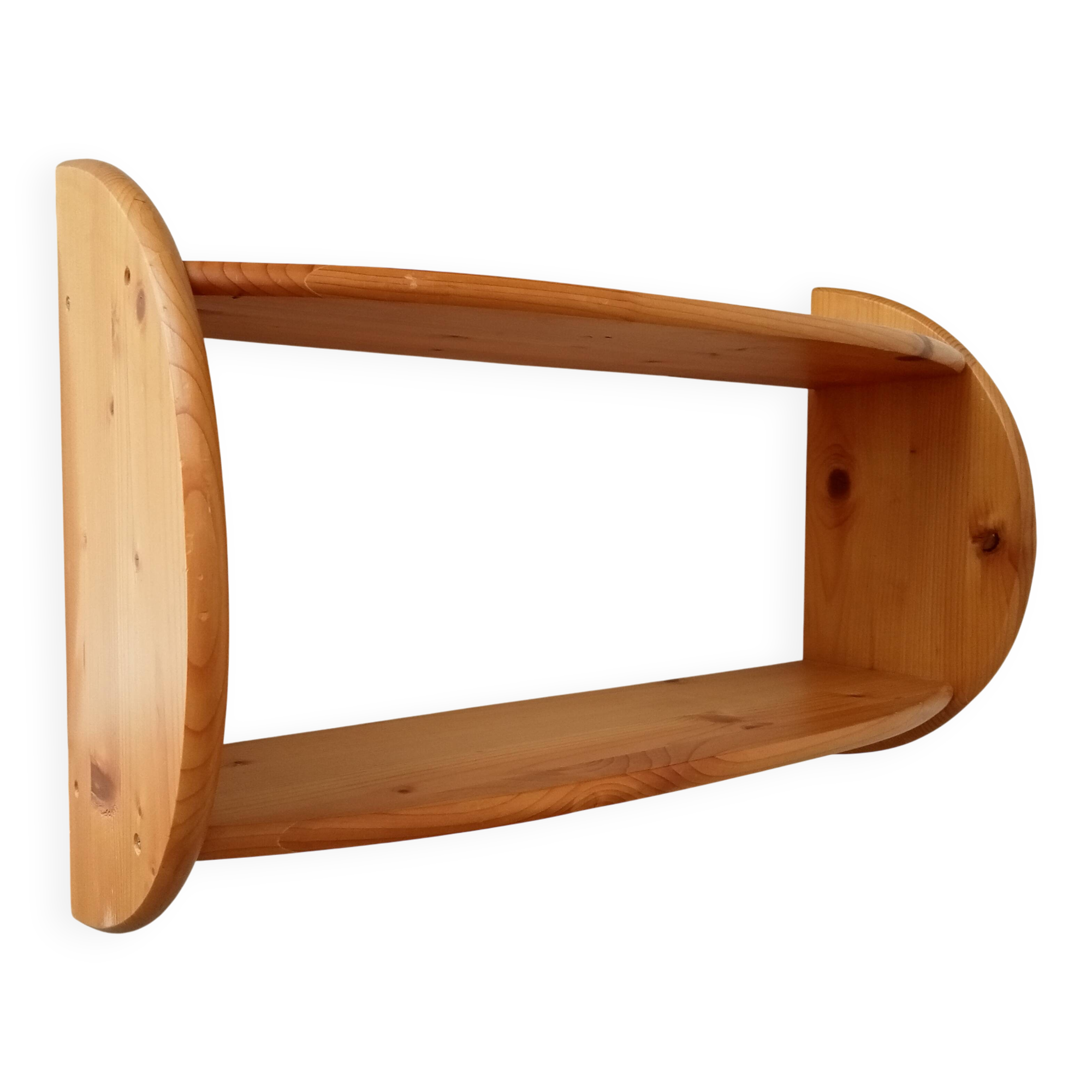 Vintage 90s pine wall shelf