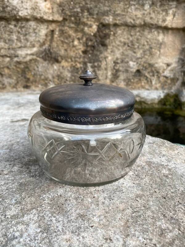 Bonbonnière cristal et argent